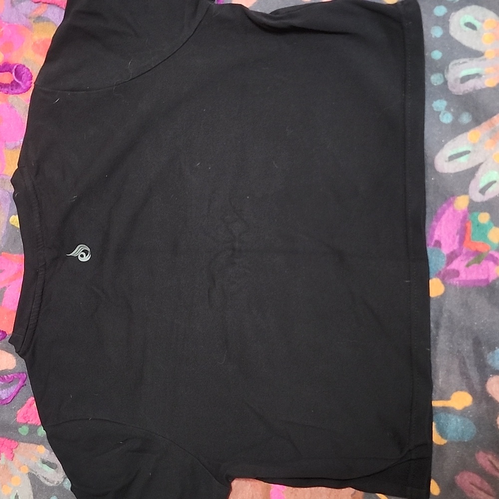 Ryderwear Black Mesh Detail Crop Top - Picture 2 of 3
